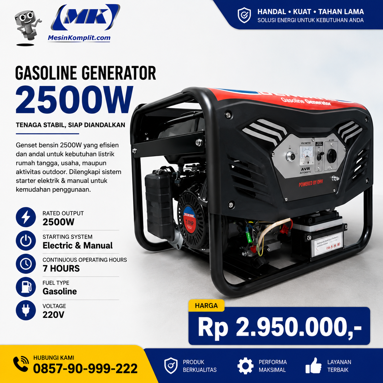 Genset Bensin Habara...